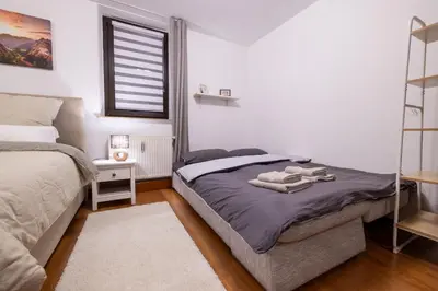 Grundriss der Unterkunft Gemütliches Altbau-Loft mit Kamin und Parkplatz