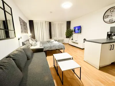 TV/Unterhaltungsangebot in der Unterkunft modern living in Karlsruhe - frieden apartments