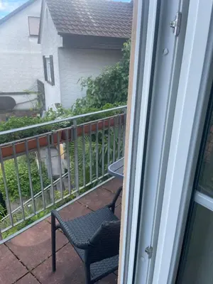Ein Balkon oder eine Terrasse in der Unterkunft FeWo Weingut Bender