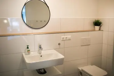 Ein Badezimmer in der Unterkunft HUGOS Studio Apartment