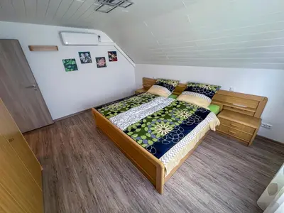 Ein Bett oder Betten in einem Zimmer der Unterkunft Ferienhaus Hammerstein