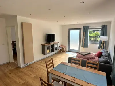 TV/Unterhaltungsangebot in der Unterkunft Ferienwohnung am Kastanienbusch