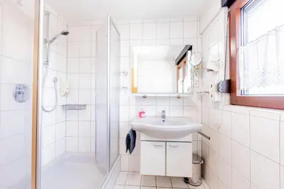 Ein Badezimmer in der Unterkunft Ferienhof Krapf