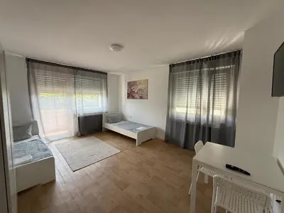 Ein Bett oder Betten in einem Zimmer der Unterkunft Ferienwohnung Marktplatz