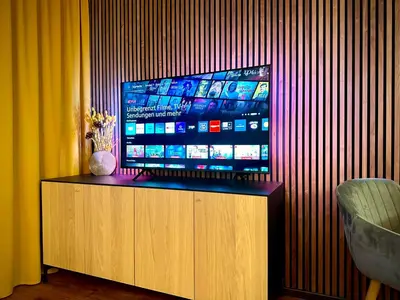 TV/Unterhaltungsangebot in der Unterkunft Pfalz Apartments - zentral, elegant, komfortabel