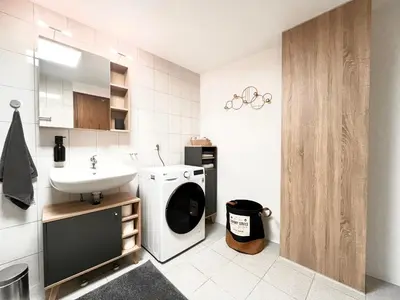 Küche/Küchenzeile in der Unterkunft Pfalz Apartments - zentral, elegant, komfortabel