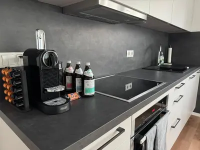 Küche/Küchenzeile in der Unterkunft Ferienwohnung Pfälzer Auszeit