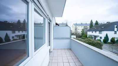 Ein Balkon oder eine Terrasse in der Unterkunft Arrive & Relax Darmstadt Whg 4