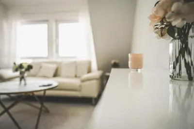 Ein Sitzbereich in der Unterkunft Exklusive Maisonette Wohnung am See, 5 Min zur SAP, Smart TV & Netflix - WeHome Premium