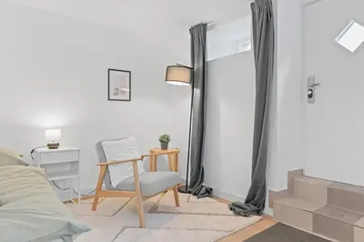Ein Bett oder Betten in einem Zimmer der Unterkunft Wohlfühl-Apartment Weissach