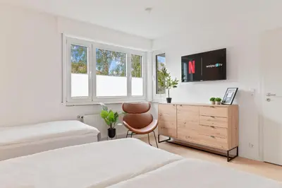 Ein Bett oder Betten in einem Zimmer der Unterkunft Westside Flat - 5min to Downtown