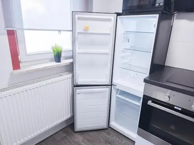 Küche/Küchenzeile in der Unterkunft ALFA Apartment Ludwigsburg 2 Betten WLAN Küche Bad