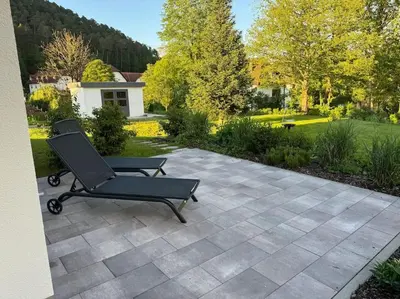 Ein Garten an der Unterkunft Haus Sonnenhang