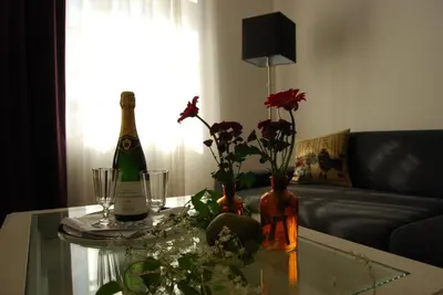 Ein Sitzbereich in der Unterkunft Alte Apotheke Bed & Breakfast