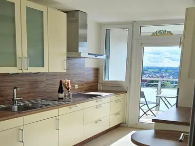 Küche/Küchenzeile in der Unterkunft City Apartment in Eppelheim near Heidelberg