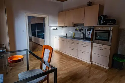 Küche/Küchenzeile in der Unterkunft Obere Stadtwohnung rechts