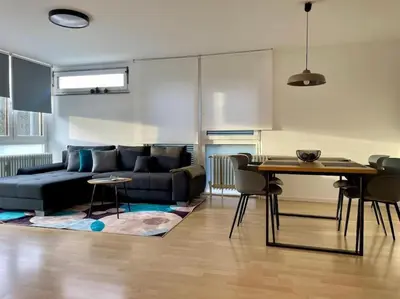 Grundriss der Unterkunft Design Terrassenwohnung