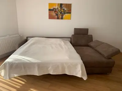 Ein Sitzbereich in der Unterkunft Helle gemütliche Wohnung mit 3 Zimmer und Terrasse, 80m2
