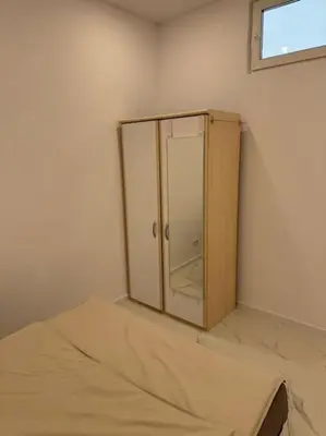Ein Bett oder Betten in einem Zimmer der Unterkunft Gemütliche Wohnung in Heilbronn