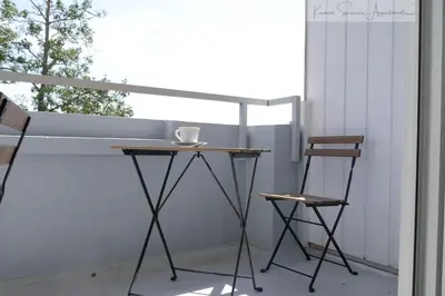 Ein Balkon oder eine Terrasse in der Unterkunft Monteurzimmer bis zu 5 Personen Ludwigshafen