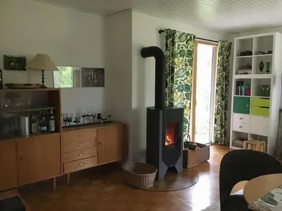 Küche/Küchenzeile in der Unterkunft Ferienhaus im Wald an der Weinstrasse