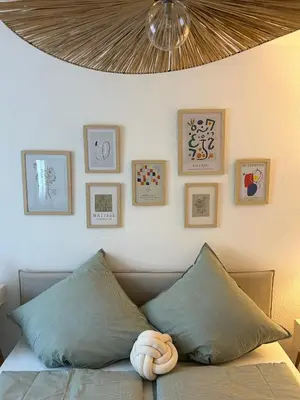 Ein Sitzbereich in der Unterkunft Modernes Designer-Apartment für 7 Gäste - 80qm in zentraler Lage, Self-Check-In