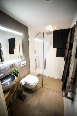 Ein Badezimmer in der Unterkunft Ferienwohnung Hanhofen