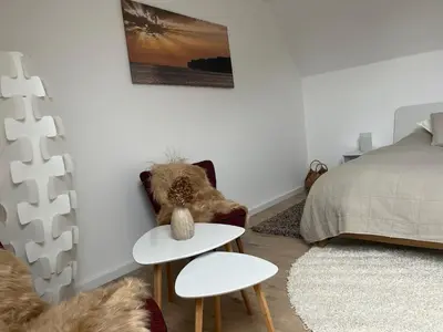 Ein Bett oder Betten in einem Zimmer der Unterkunft Neues Ferienappartment PfalzHerz