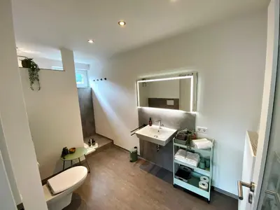 Ein Badezimmer in der Unterkunft Mainzauber Apartments Miltenberg