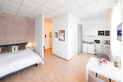 Küche/Küchenzeile in der Unterkunft Galilei Apartment 1