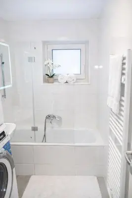 Ein Badezimmer in der Unterkunft Luxus Wohnung am Rand von Stuttgart