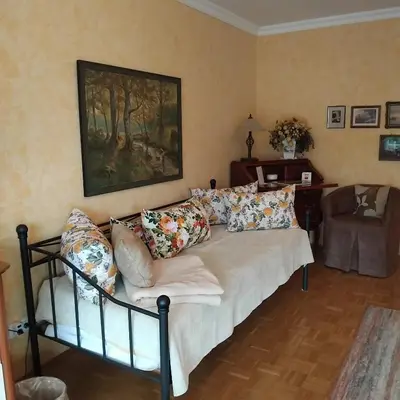 Ein Bett oder Betten in einem Zimmer der Unterkunft Residenz am Berg