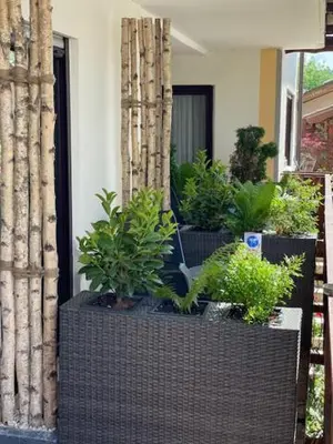 Ein Garten an der Unterkunft Hudolin-Vermietungen