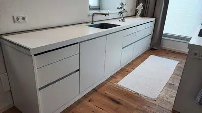 Küche/Küchenzeile in der Unterkunft Moderner Luxus in barockem Gewand