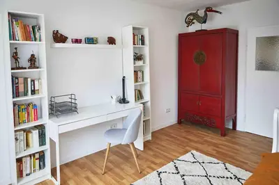 Die Bibliothek in der Ferienwohnung