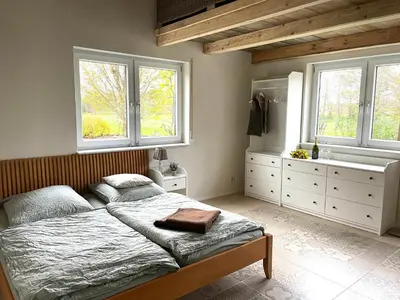 Ein Bett oder Betten in einem Zimmer der Unterkunft Traumhaftes Tiny Apartment