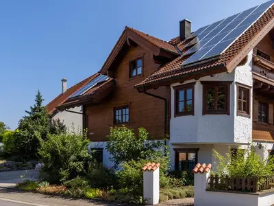 Das Gebäude in dem sich die Ferienwohnung befindet