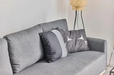 Ein Sitzbereich in der Unterkunft Zentral und ruhig Netflix Balkon Parkplatz