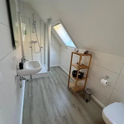 Ein Badezimmer in der Unterkunft Ferienwohnung Sommerlinde
