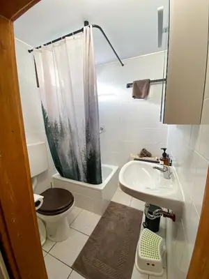 Ein Badezimmer in der Unterkunft Familienglück im Waldglück Pfalz
