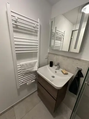 Ein Badezimmer in der Unterkunft Einliegerwohnung in Waldnähe