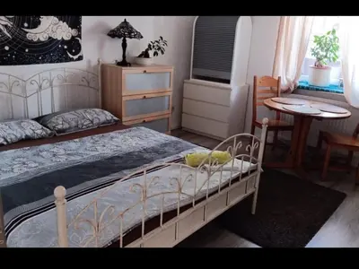 Ein Bett oder Betten in einem Zimmer der Unterkunft Haus oberotterbach