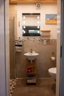 Ein Badezimmer in der Unterkunft Traumfänger