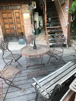 Ein Patio oder anderer Außenbereich in der Unterkunft Ferienwohnung Zentral