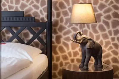 Ein Bett oder Betten in einem Zimmer der Unterkunft Hotel Apartment Laforsch