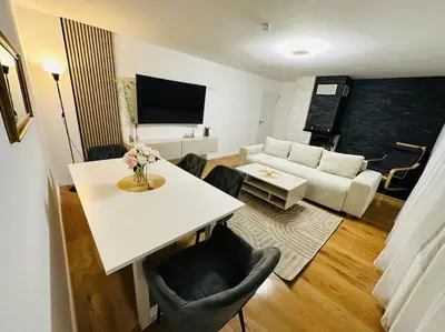 TV/Unterhaltungsangebot in der Unterkunft Luxus Reihenmittelhaus