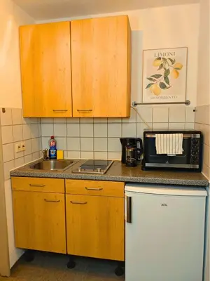Küche/Küchenzeile in der Unterkunft ZEN Apartment - Garage - Smart TV - Kitchen