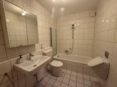 Ein Badezimmer in der Unterkunft Gartenapartment 1