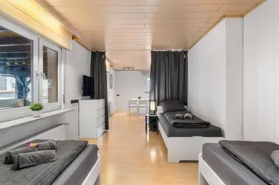 Ein Sitzbereich in der Unterkunft RI02 Wohnung mit großer Terrasse