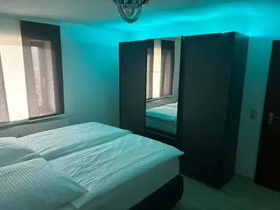 Ein Bett oder Betten in einem Zimmer der Unterkunft Ferienwohnung Schwarzwald